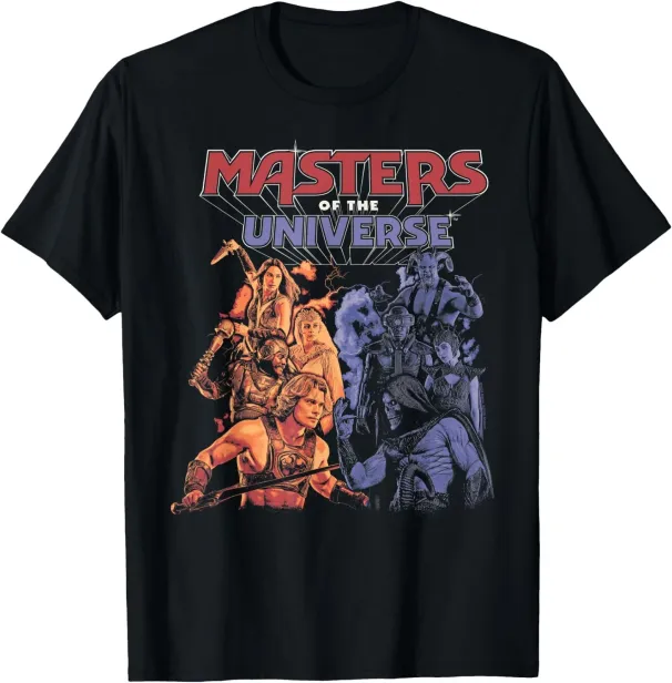 Women's T-Shirts Masters Of The Universe Character Collage Graphic Tees And T Shirts For Men Wome_ecoleips.com