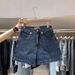 High Waisted Wide Leg Denim Shorts For Women European Style High End Design Summer Trendy A Line Hot Pants_ecoleips.com