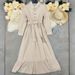 Women's Retro Western Style Long Cotton Linen Dress Casual Long Sleeved Fashionable European American Design_ecoleips.com
