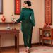 Women's Elegant Mermaid Tail One-Shoulder Evening Gown With Sparkle - Perfect For Banquets, Hosting, And Formal Events | Dark Green, Black_ecoleips.com