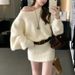 K Slim-fit Sweater Dress With A Pencil Skirt; New Thickened One-shoulder Long-sleeved Dress For Women. Not Included Are A Belt Other Accessories._ecoleips.com