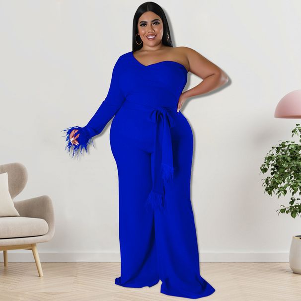 Women's Clothing Plus Size Women's Asymmetrical Jumpsuit Long Sleeve For Formal & Casual For Women Long Sleeved Collared Dress_ecoleips.com
