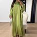 Women's Clothing Spring and Summer Party Waist Tie Striped Dress LR884_ecoleips.com