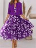 Women’s Clothing New autumn and winter women's clothing big swing dress plus small jacket two piece set_ecoleips.com