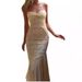 Women's French Chic Halter Lace Ruched Maxi Dress – Sweet Sexy Resort Gown For Spring Summer 2026_ecoleips.com