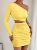 K New Women's Fashion Spicy Girl Slant Shoulder Hollow Slimming Bag Hip Sexy Dress_ecoleips.com