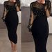 Women's Clothing Fashion Trend Mesh Beaded Long Sleeved Dress Hip Evening Dress_ecoleips.com