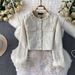 Inspired Elegance: Luxe Boucle Jacket & Sequin Mesh Dress Set (S-XXL, Beige/Purple, Office-to-Evening Versatility)_ecoleips.com