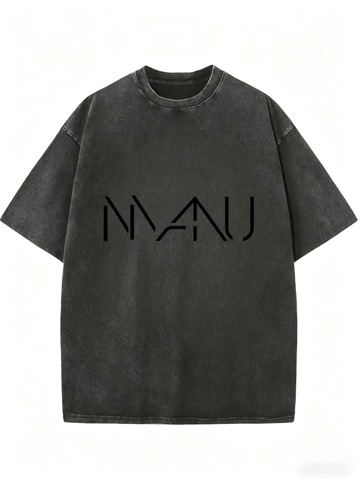 Women's Casual Vintage Wash Tee, Short Sleeve Oversized Top For Modern Daily Fashion_ecoleips.com