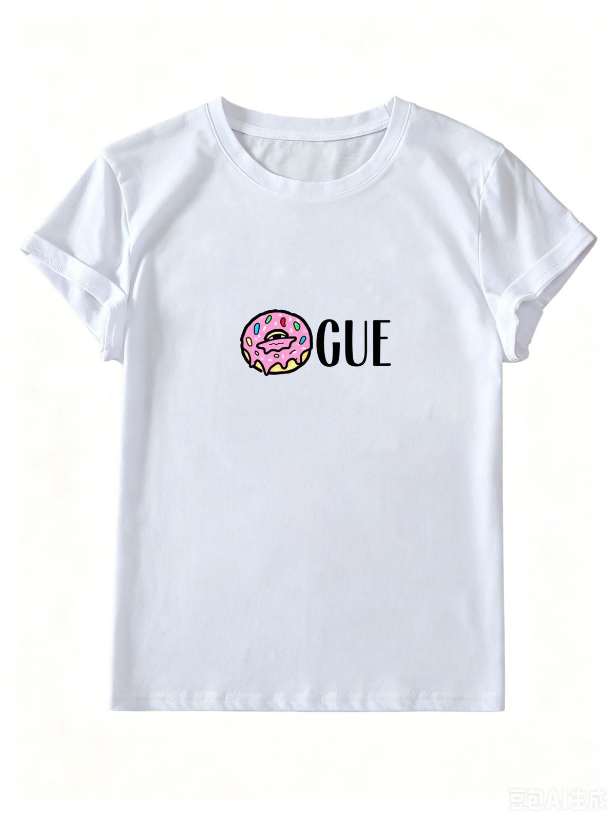Ladies Casual Cotton Tee, Soft Breathable Slim Fit T-Shirt, Minimalist Basic Top For Everyday Styling_ecoleips.com