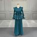 Women's Plus Size Fashion Two Piece Set Pleated Long Skirt Cross Border Miyake Style Top And Bottoms Ensemble_ecoleips.com