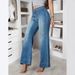 Retro Wide Leg Jeans Loose Fit Mid Waist Straight Leg Pants For Women Sexy Denim Jeans_ecoleips.com