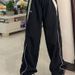 Women's Clothing Leisure Personality Niche Street Elastic High Waist Loose Sports Wide Leg Pants_ecoleips.com