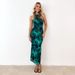 European American Women's Slimming High-End Dress Spring Summer Sexy Print Slim Waist Temperament Women's Clothing_ecoleips.com