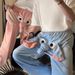 Women Lounge Plush Pajama Pant Flannel Funny Elephant Novelty Shorts Humorous Underwear Prank Gift Couple Pants Sleepwear_ecoleips.com