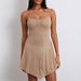 Cross-Border Hot-Selling Women's Clothing Independent Station Party Rhinestone Semi-Sheer Strap Short_ecoleips.com