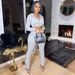 Women's Casual Hooded Long Sleeve Top & Sleeveless Pants Set - Stylish Two-Piece Outfit For Everyday Wear_ecoleips.com