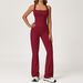 Women's Racerback Yoga Set Tight Fitting Sports Outfit For Outdoor Running Fitness 2044_ecoleips.com