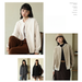 Autumn Winter Solid Color Fleece Button Cardigan Women Korean Style Warm Long Sleeve Top Versatile Slim Fit Casual_ecoleips.com