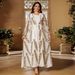 Verve AB411 Cuff Gathered Cardigan Set Dubai Elegant Long Dress Women's Fashion_ecoleips.com