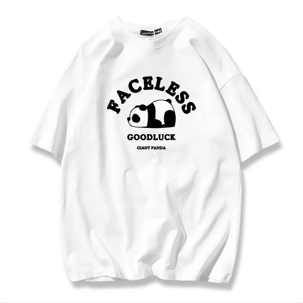 Casual Urban Fashion For Men & Women Panda Graphic Print T-Shirt Oversized Relaxed Fit 100% Cotton Unisex Streetwear_ecoleips.com