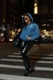 Oversized Washed Denim Hoodie Jacket – Women's Streetwear Essential For Fall Y2K Vintage V-Neck Pullover (S-XL)_ecoleips.com