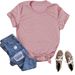 Solid Color Blank Loose Large Size T-shirt Short Sleeve_ecoleips.com