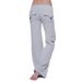 K Elastic Waist Button Pocket Yoga Pants For Comfortable And Lazy Style, Slimming Off_ecoleips.com