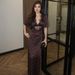 Women's French Style Patchwork Polka Dot Maxi Dress V Neck Slim Fit Fashionable Sexy Cross Border Foreign Trade Clothing_ecoleips.com