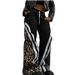 Women's High Waist Straight Leg Pants Animal Print Casual Trousers Streetwear Fashion Comfort Fit_ecoleips.com