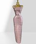 Elegant Bodycon Long Dress Gold Foil Deep V Neck Sleeveless Evening Gown for Women's Parties And Banquets_ecoleips.com