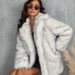 Luxury Faux Fur Collar Coat For Women - Winter Trench Jacket With Detachable Hood (White, Raccoon Brown, Dark Grey, Leopard Print)_ecoleips.com