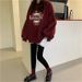 fleece-lined Hoodless Sweatshirt For Women, Spring, Autumn, Winter, Thin, Loose, Korean European And_ecoleips.com