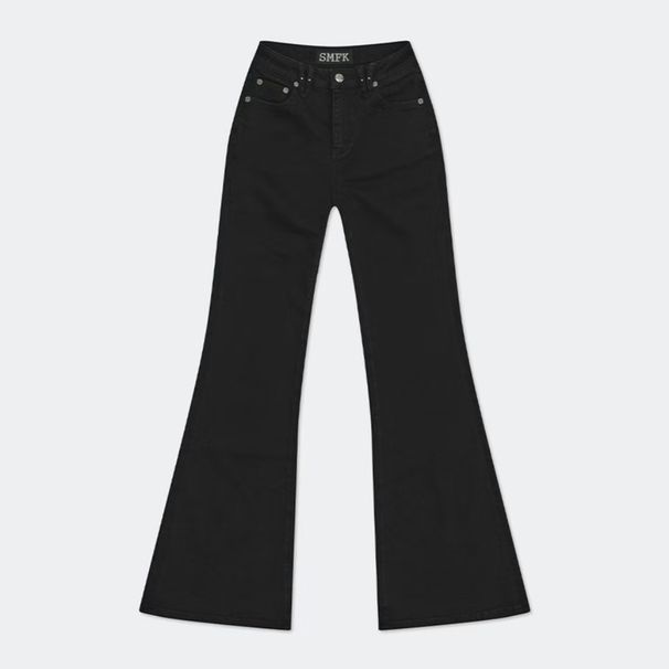 Women's Clothing Phantom Snowflake Flared Jeans Stretch Retro Hot Girl Trousers 24 Winter New_ecoleips.com