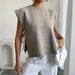 Women's Clothing Elegant Bow Knit Sweater Vest For Women - Soft & Stylish Fall Winter Casual Top_ecoleips.com