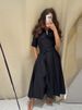 Elegant Belt Women Long Black Dress Full Sleeve Pleated Lapel Waist-Closed Female A Line Dresses 2026 Spring Lady Robes New_ecoleips.com