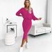 New Spring Autumn Two-Piece European And American Women's Clothing Vest Dress V-Neck Sweatshirt Knitted Sweater_ecoleips.com