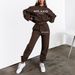 Women's Clothing Unisex Printed Hoodie Sweatshirt Set With Pockets - Casual Streetwear Pullover Hooded Sweatshirt & Joggers In Soft Cotton Blend_ecoleips.com