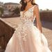 Women's Clothing Summer New Women's Sexy Lace Dress Sleeveless Deep V Neck Wedding Dress Embroidery Long Skirt_ecoleips.com