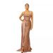 Women's Clothing new backless sling gold sequin host slit evening dress banquet evening dress_ecoleips.com