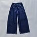 Fashion Middle Waist Wide Leg Sleep Silk Pants Women Spring Fall Baggy Black Trouser Satin Ladies Home Female Pajamas Sleepwear_ecoleips.com