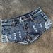 Low-rise Denim Hot Pants Tight And Thin Women's Pants Ultra-low-rise Nostalgic Split Jeans Internet Celebrity Rivet Holes Trendy_ecoleips.com