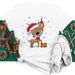 European And American Cross-border Foreign Trade Women's Clothing Christmas Merry Round Neck Printed Ladies Short Sleeve_ecoleips.com