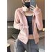 Women's Fleece Hooded Zip-Up Sweatshirt - Soft Sherpa Lined Winter Jacket, Slim Fit Cropped Pullover With Half High Neck For Petite & Regular Sizes_ecoleips.com