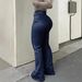 Women's Clothing High End High Waisted Flared Jeans Wide Leg Straight Pants Retro Style Spring Summer New 2026_ecoleips.com