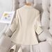 European American Cross-border Trade Thin Blazer For Women, High-end And Elegant Mid-sleeve Suit, In Stock_ecoleips.com