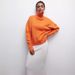 Oversized Soft Mock Neck Sweater – Cozy Dropped Shoulder Pullover In 12 Trendy Macaron Colors, Lightweight Viscose Blend_ecoleips.com