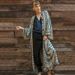 Women's Clothing Long Beach Blouse Kimono Cotton Printed Holiday Robe Cardigan Sunscreen Shawl_ecoleips.com