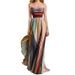 2026 Cross-Border Foreign Trade European And American Women's Clothing Spring New Style Sexy Strapless Colorful Printed_ecoleips.com
