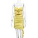 Women's Clothing Sexy Tube Top Pleated Hollow Ruffled Hip Dress_ecoleips.com